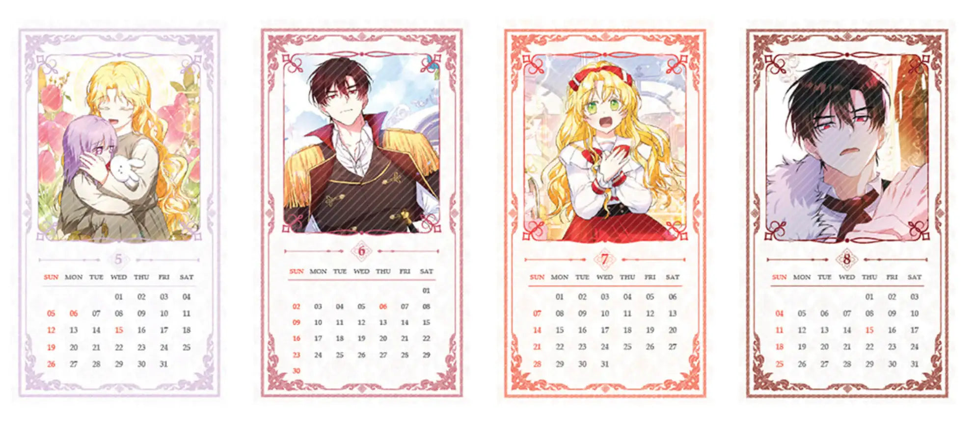 The Duke's Darling Daughter-In-Law - Mini Calendar - Toon!que - Calendar - Harumio