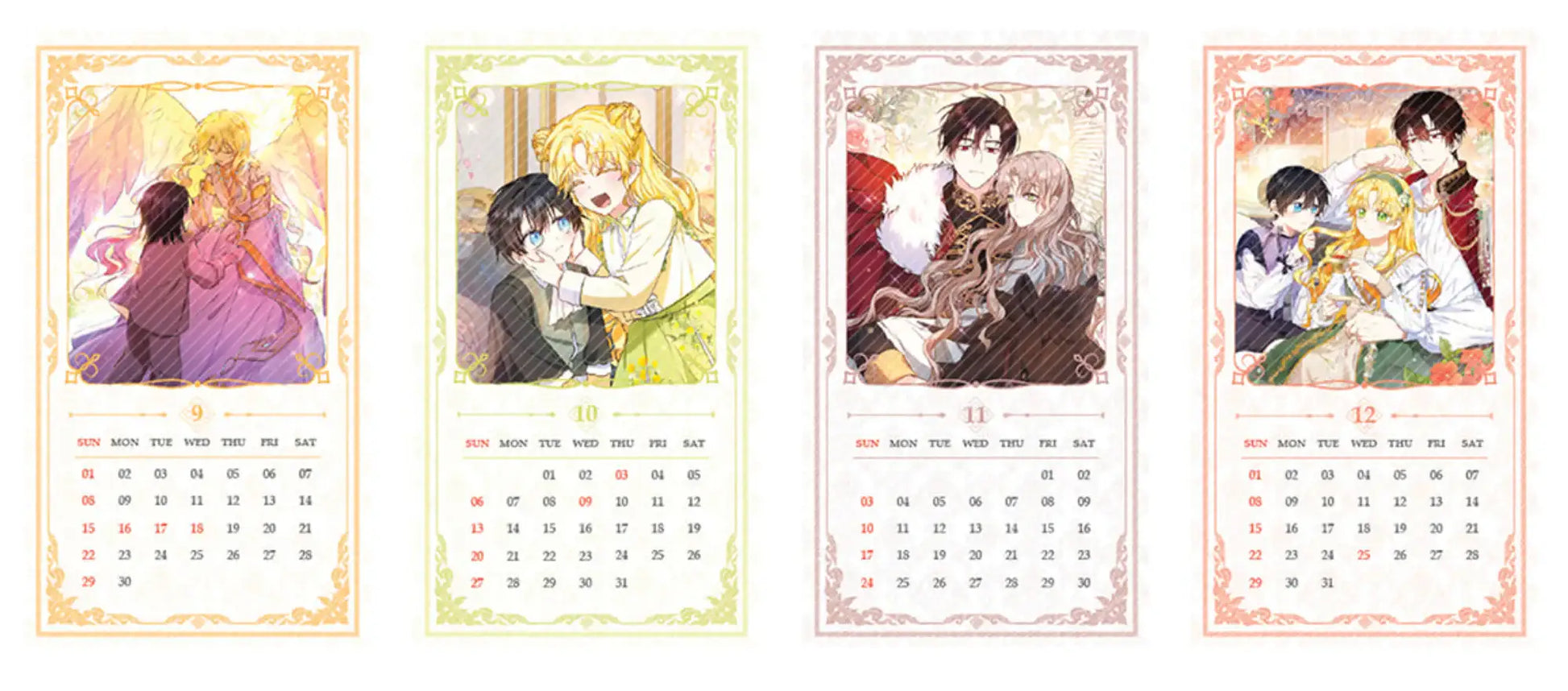 The Duke's Darling Daughter-In-Law - Mini Calendar - Toon!que - Calendar - Harumio