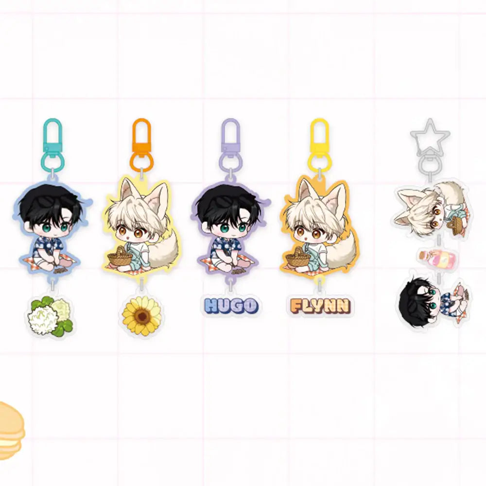 The Fox's Love Refresher - Acrylic Keyring - V Square - Acrylic Keyring - Harumio