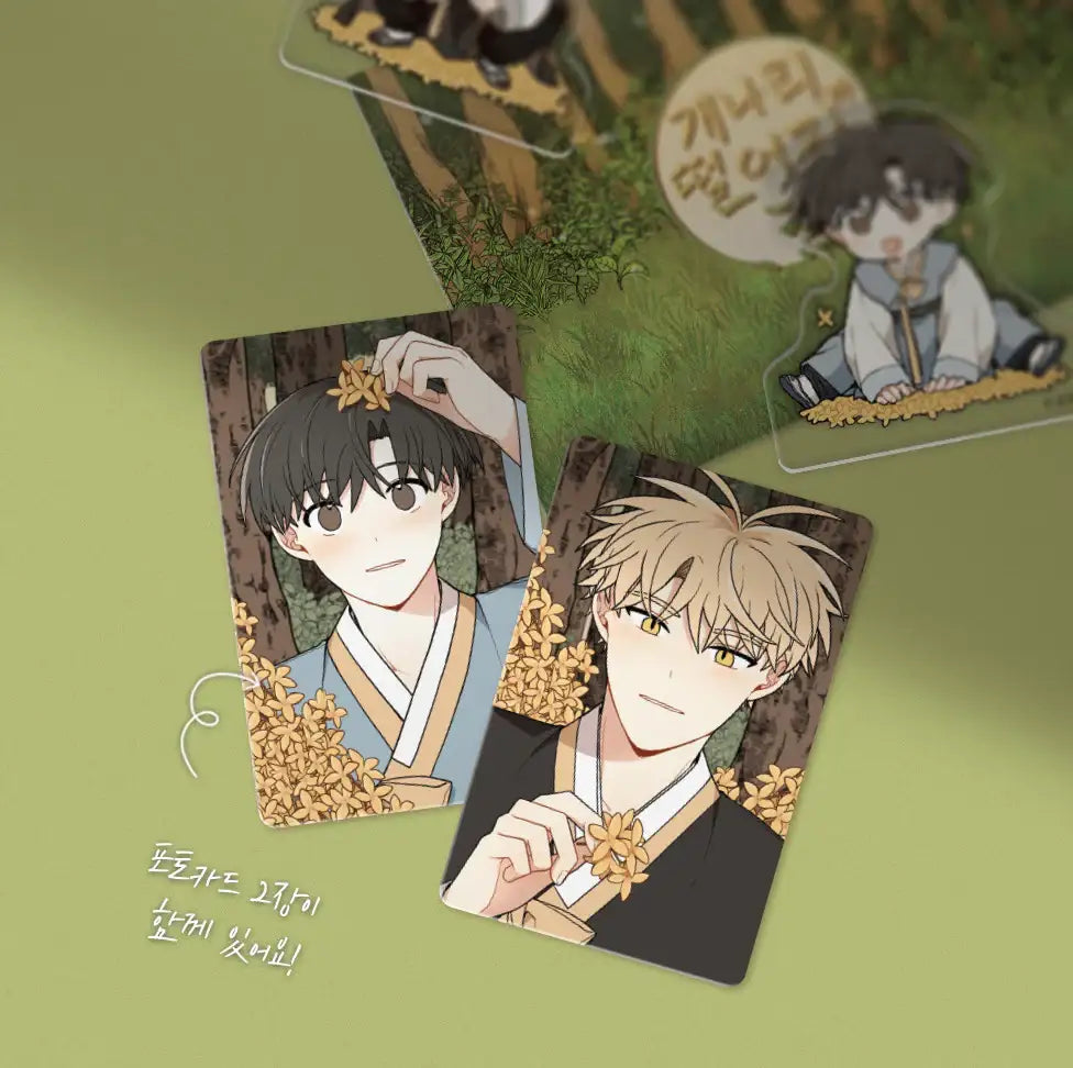The Path on Which Forsythia Fell - Acrylic Block Ver.1 & Ver.2 - Lezhin - Art Block - Harumio