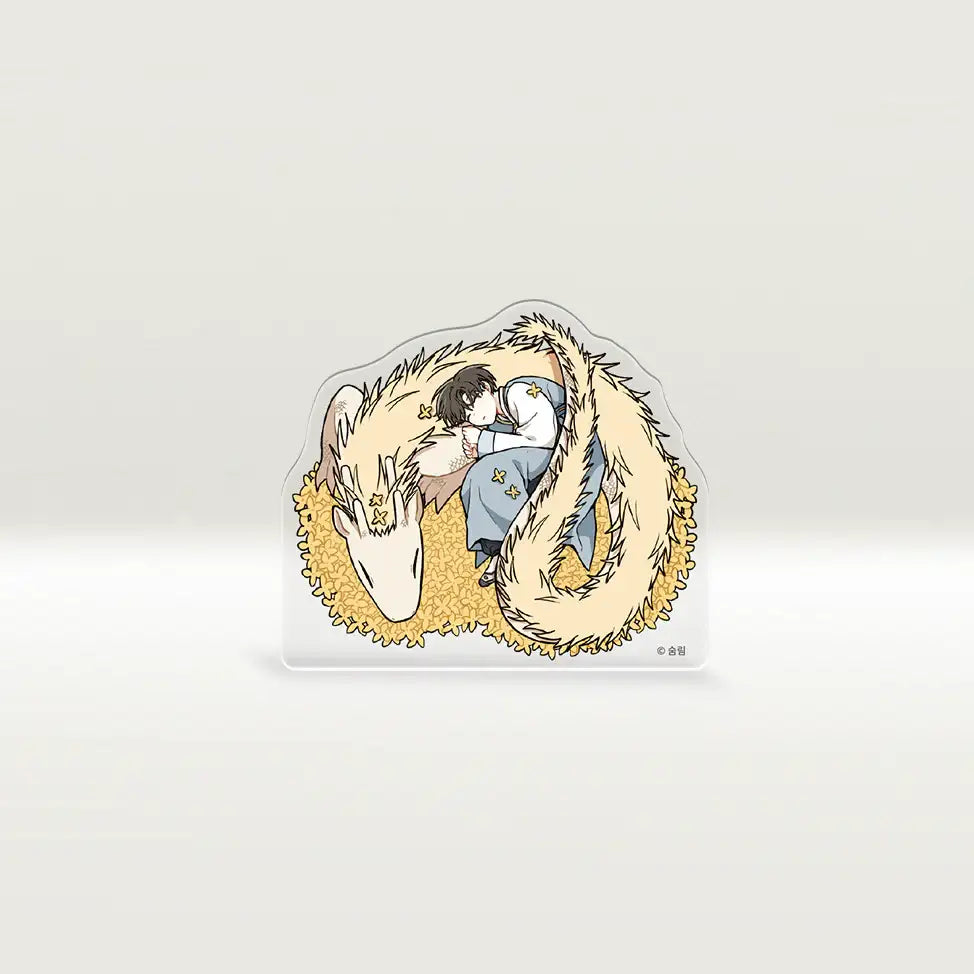 The Path on Which Forsythia Fell - Acrylic Block Ver.1 & Ver.2 - Lezhin - Art Block - Harumio