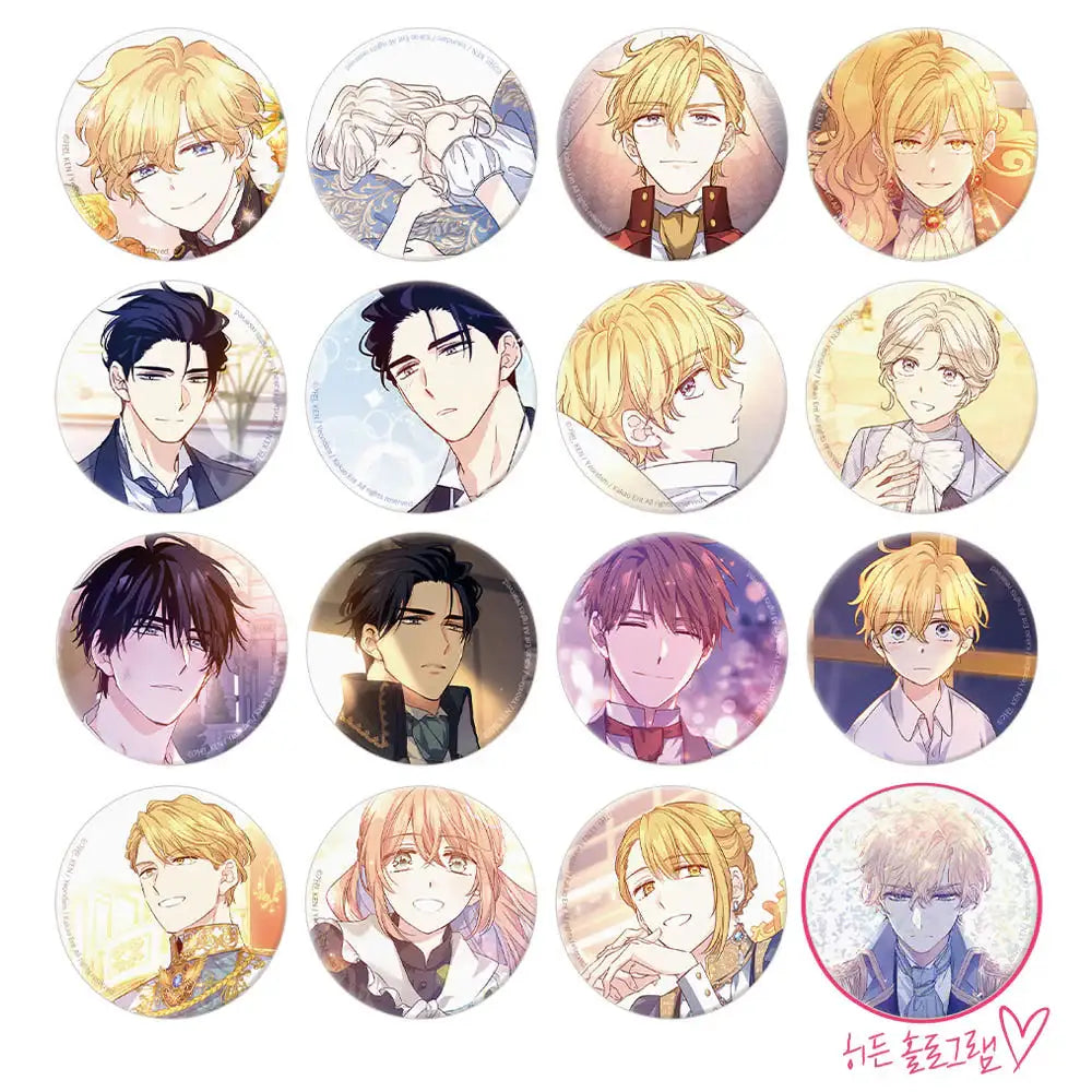 The Villainess Flips the Script - Random Illustration Can Badge - Webtoon Shop - Can Badge - Harumio