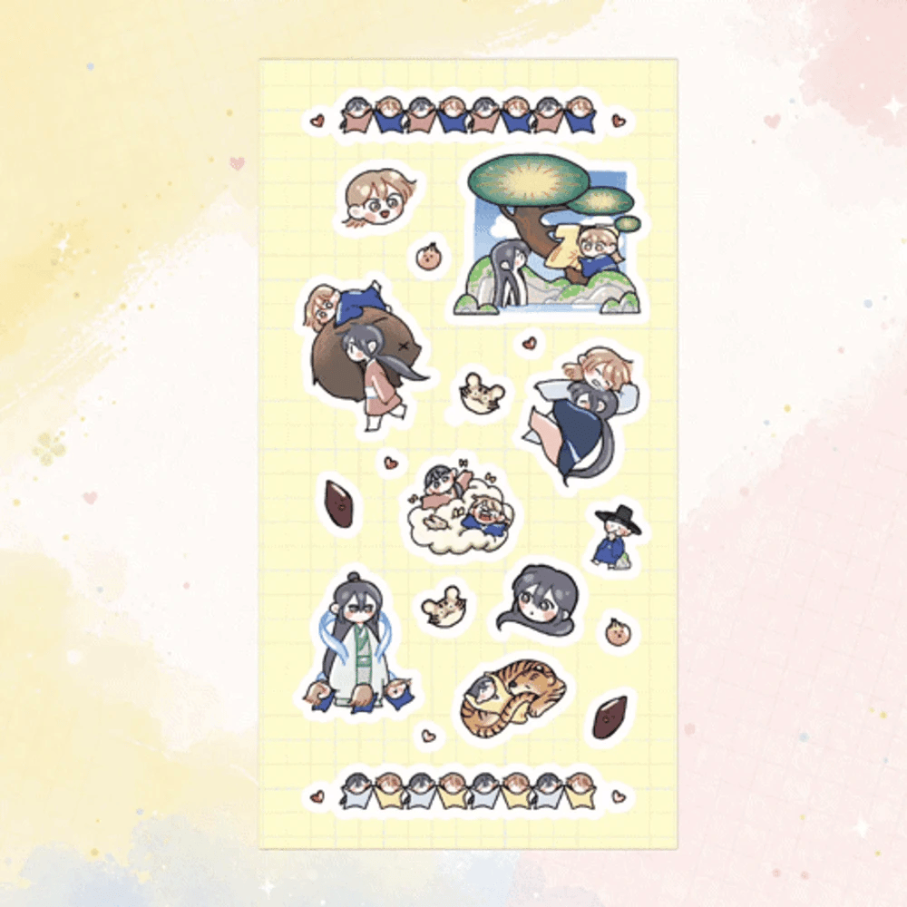 Featuring character artwork inspired by The Boy Who Stole From the Fairy Lake, this collectible seal sticker is perfect for decorating notebooks, journals, planners, letters, scrapbooks, and other compatible surfaces.