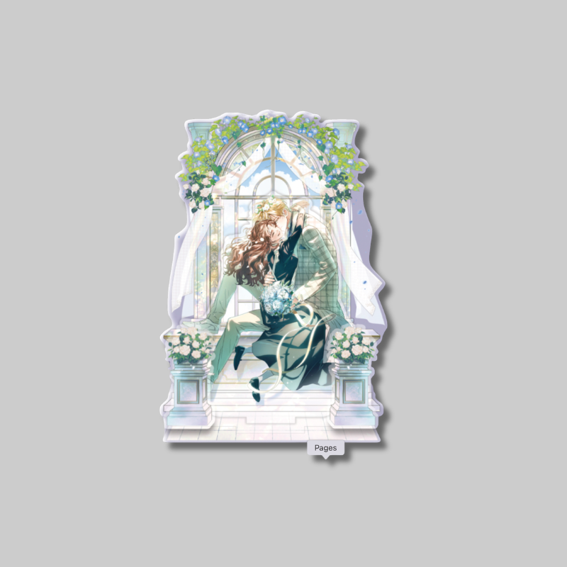 Bring your favorite characters from The Count's Secret Maid to life with this collectible 3-Tier Acrylic Stand from the pop-up collection.
