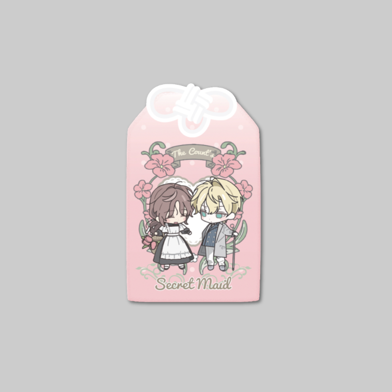 Carry a charming piece of The Count's Secret Maid with you with this collectible Amulet from the official pop-up collection.