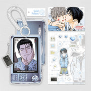 This premium acrylic photocard holder features exclusive artwork inspired by The Pizza Delivery Man and the Gold Palace.