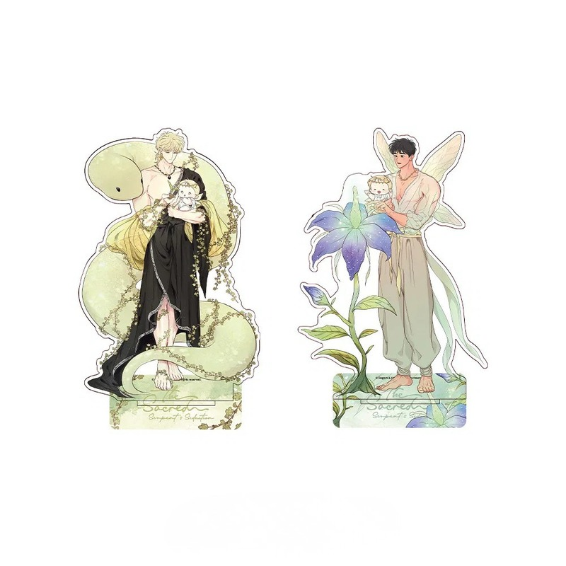 Bring the special God x Fairy version of The Sacred Serpent's Seduction to your display with the The Sacred Serpent's Seduction - Acrylic Stand Set (God x Fairy Ver.).