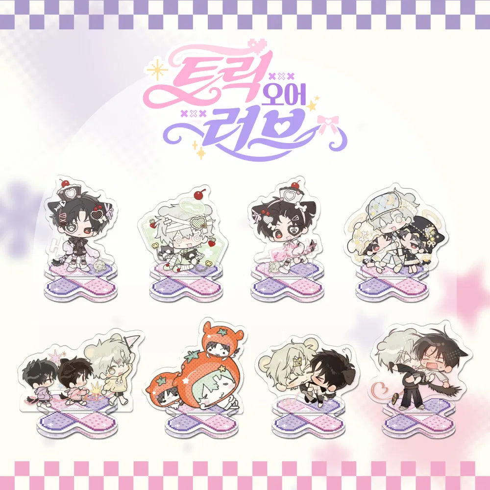 Add a fun collectible to your Trick or Love collection with the Trick or Love - Mini Acrylic Stand (Random).