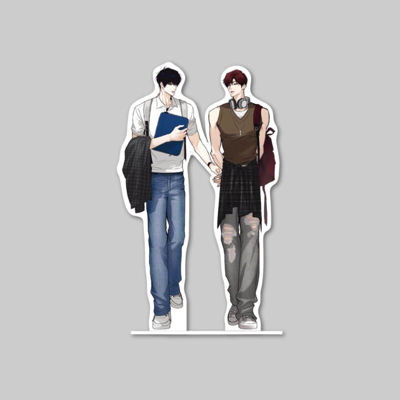 This collectible acrylic stand features exclusive collaboration artwork from Two Tigers Too Close and BeOn Annex.