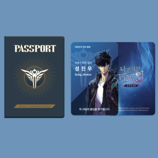 Solo Leveling: Arise x ANIPLUS - Hunter Association Passport Case & Hunter Pass - Harumio