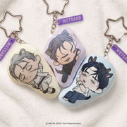 Inspired by the popular manhwa series, this collectible cushion keyring features exclusive character artwork in a soft, plush-style design.