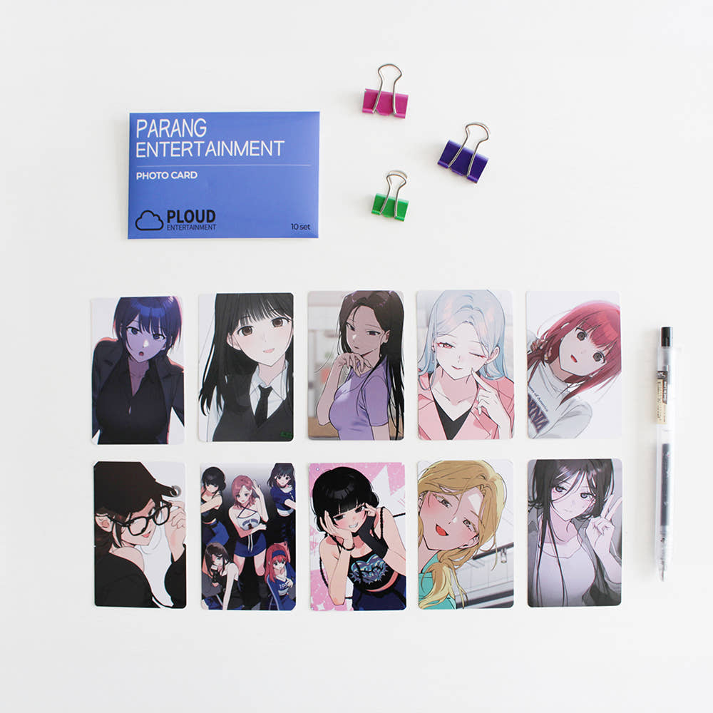 Featuring exclusive artwork inspired by Who’s That Girl, this collectible photocard set showcases beautifully illustrated character designs from the series.