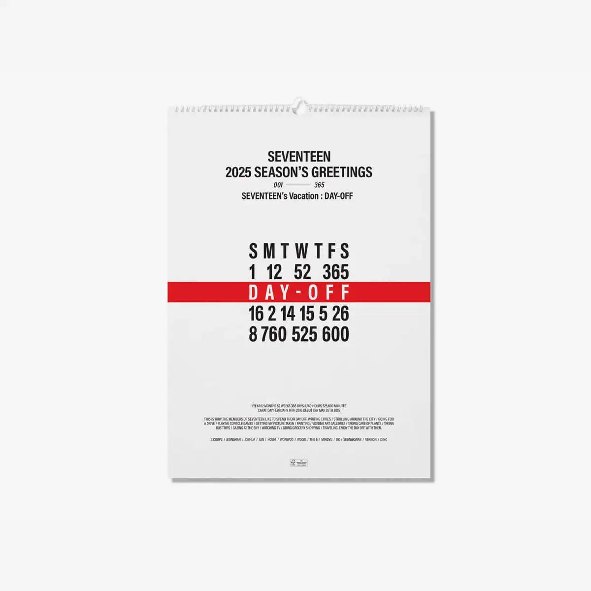 SEVENTEEN - 2025 Season's Greetings - HYBE Label - Merchandise - Harumio