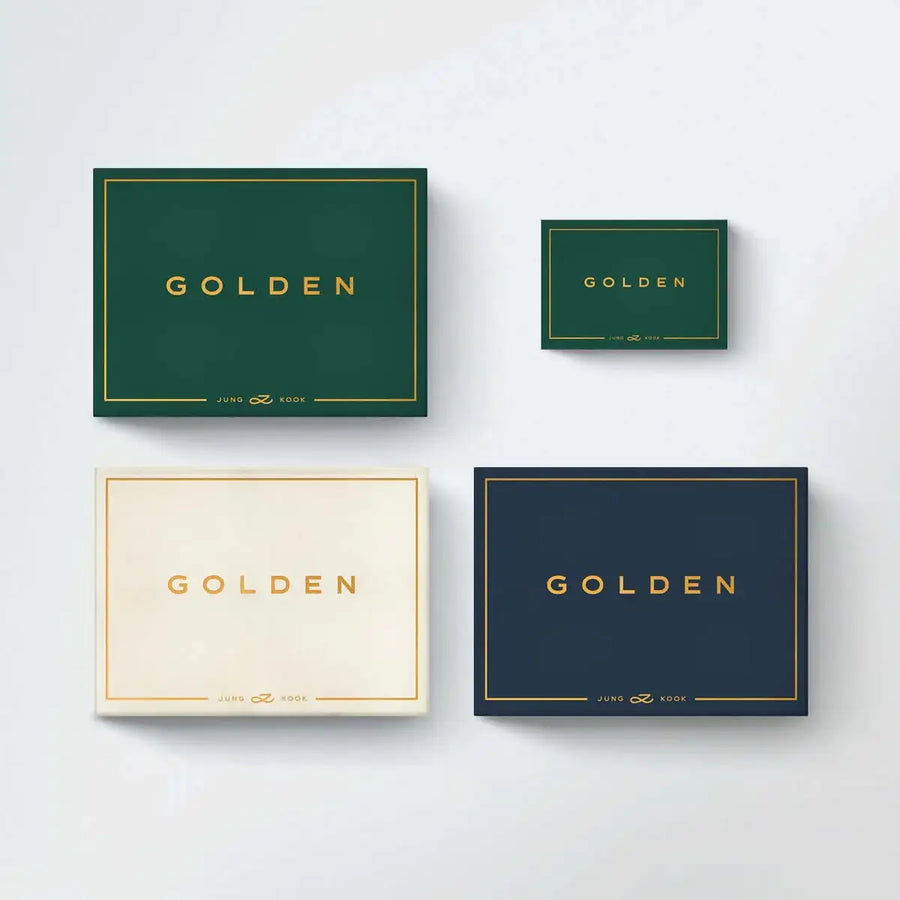 BTS Jung Kook - GOLDEN : 1st Solo Album (Photobook & Weverse Album Set) - BTS Jung Kook - Album - Harumio