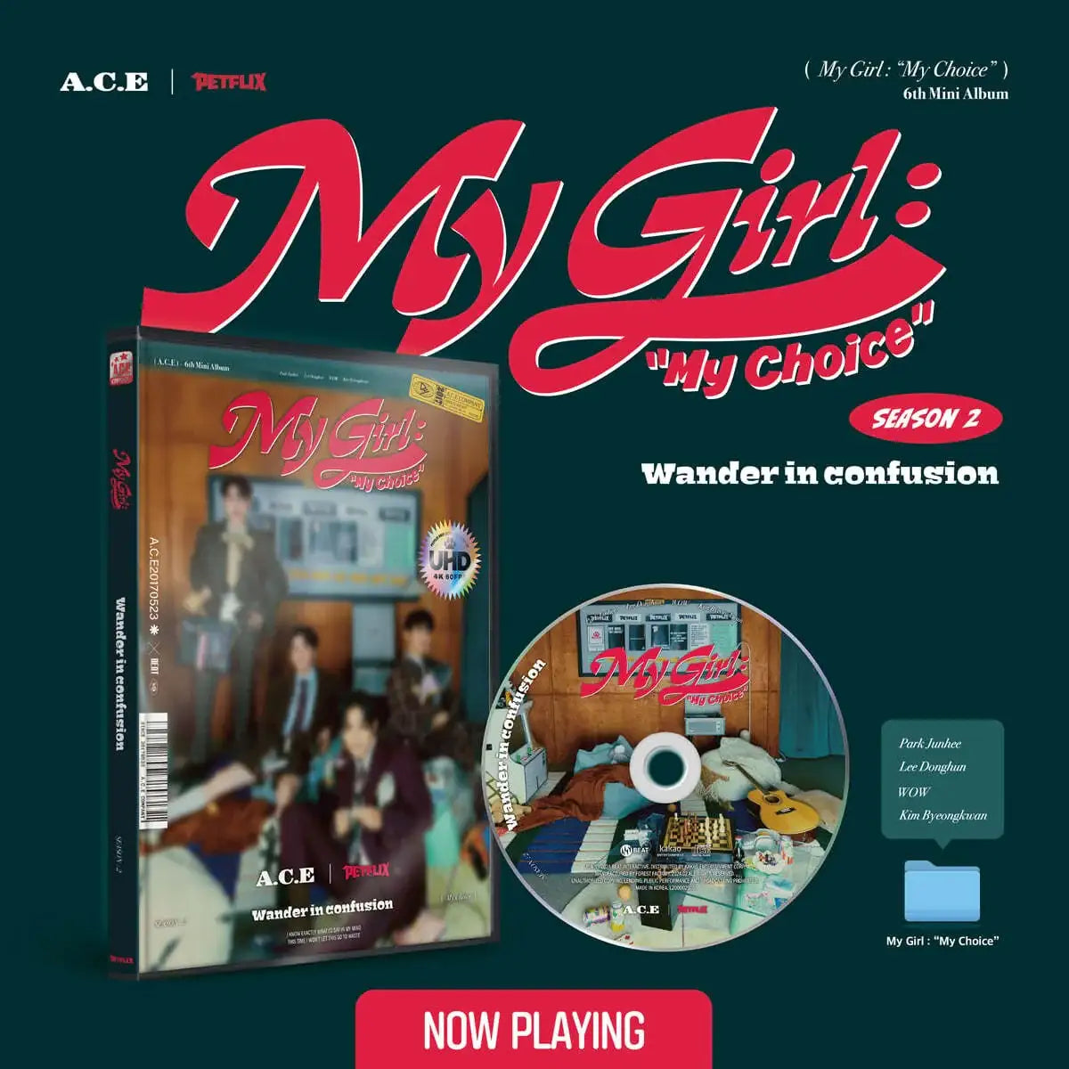 A.C.E - My Girl : “My Choice” : 6th Mini Album (Set) - Beat Entertainment - Album - Harumio