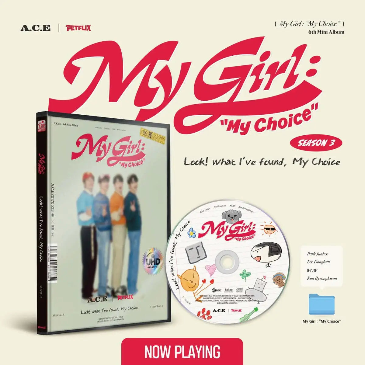 A.C.E - My Girl : “My Choice” : 6th Mini Album (Set) - Beat Entertainment - Album - Harumio