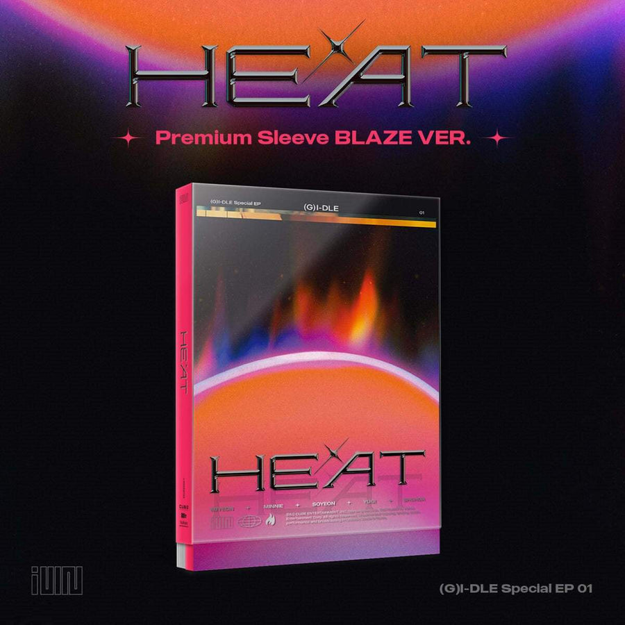 (G)I-DLE - Heat : Premium Sleeve Album (Blaze Version) - Cube Entertainment - Album - Harumio