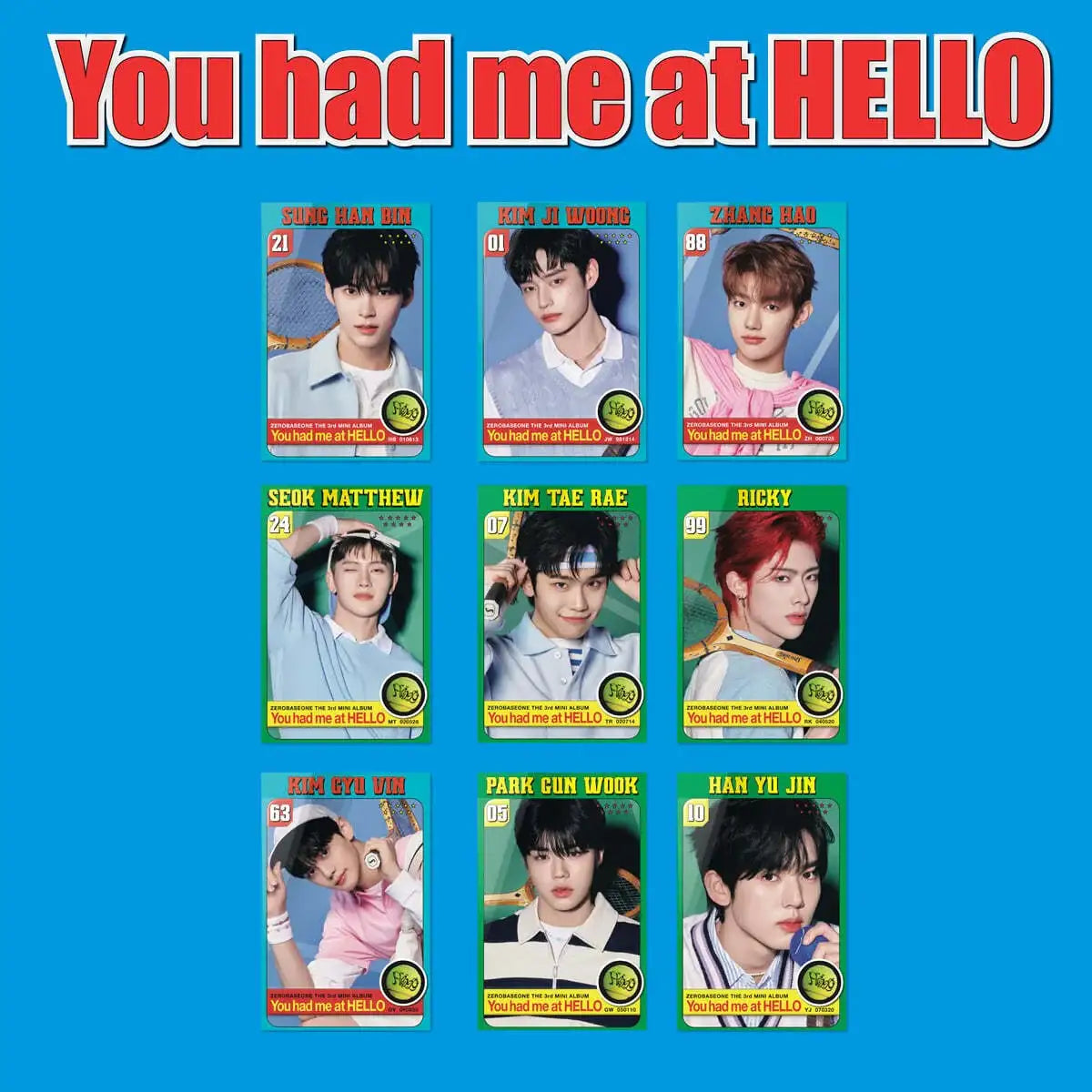ZEROBASEONE - You had me at HELLO : 3rd Mini Album (ZEROSE Version - POCA Album) - ZEROBASEONE - Album - Harumio
