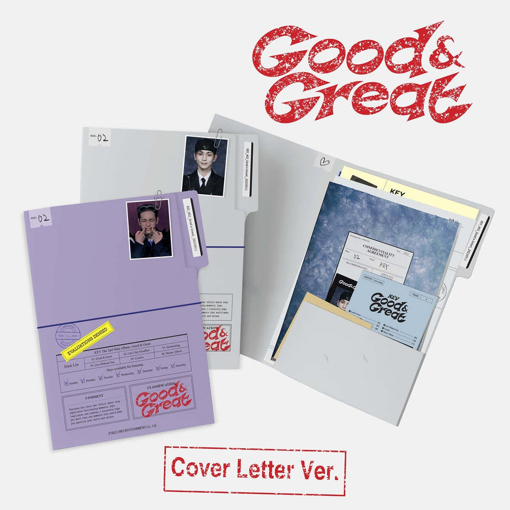 SHINEE Key - Good & Great : 2nd Mini Album (Cover Letter Version)