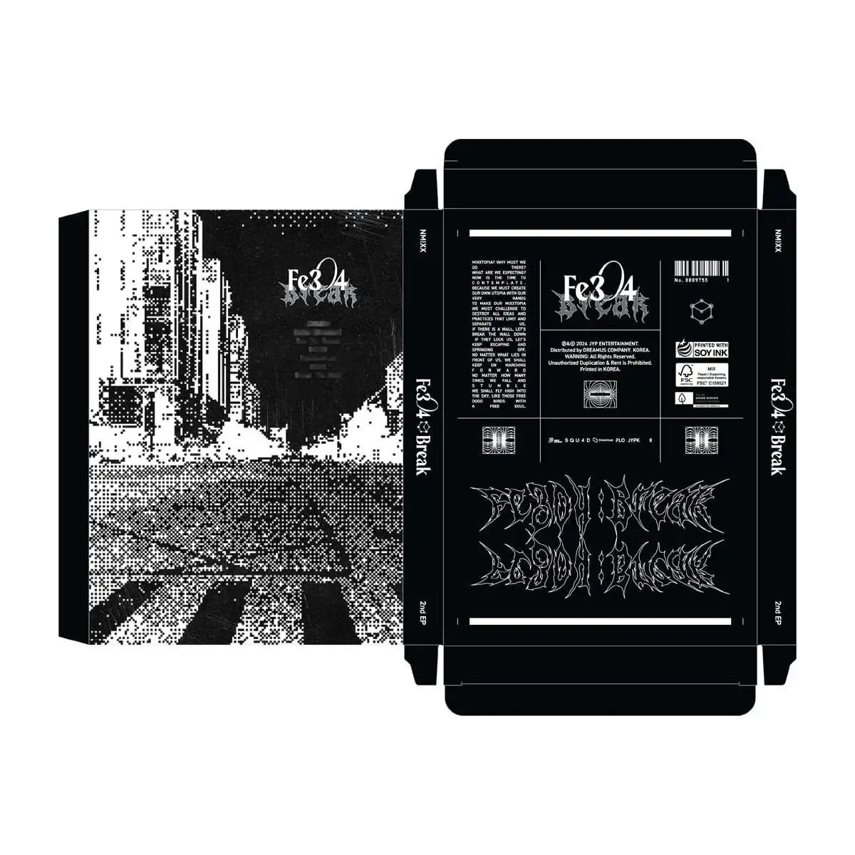 NMIXX - FE304 : Break (2nd Mini Album - Poster Version) - Dreamus Company / JYP Entertainment - Album - Harumio