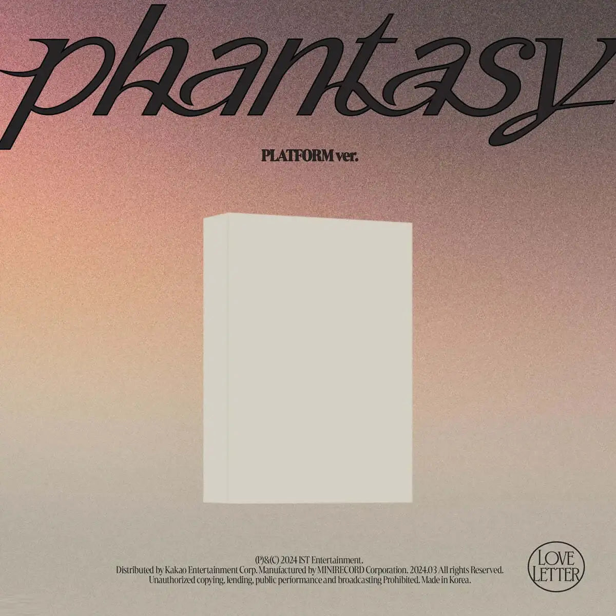THE BOYZ - Phantasy_ Pt.3 Love Letter : 2nd Full Album (Platform Version) - THE BOYZ - Album - Harumio
