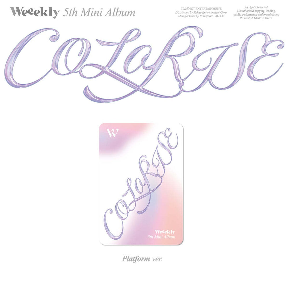 WEEEKLY - Colorise : 5th Mini Album (Platform Version)