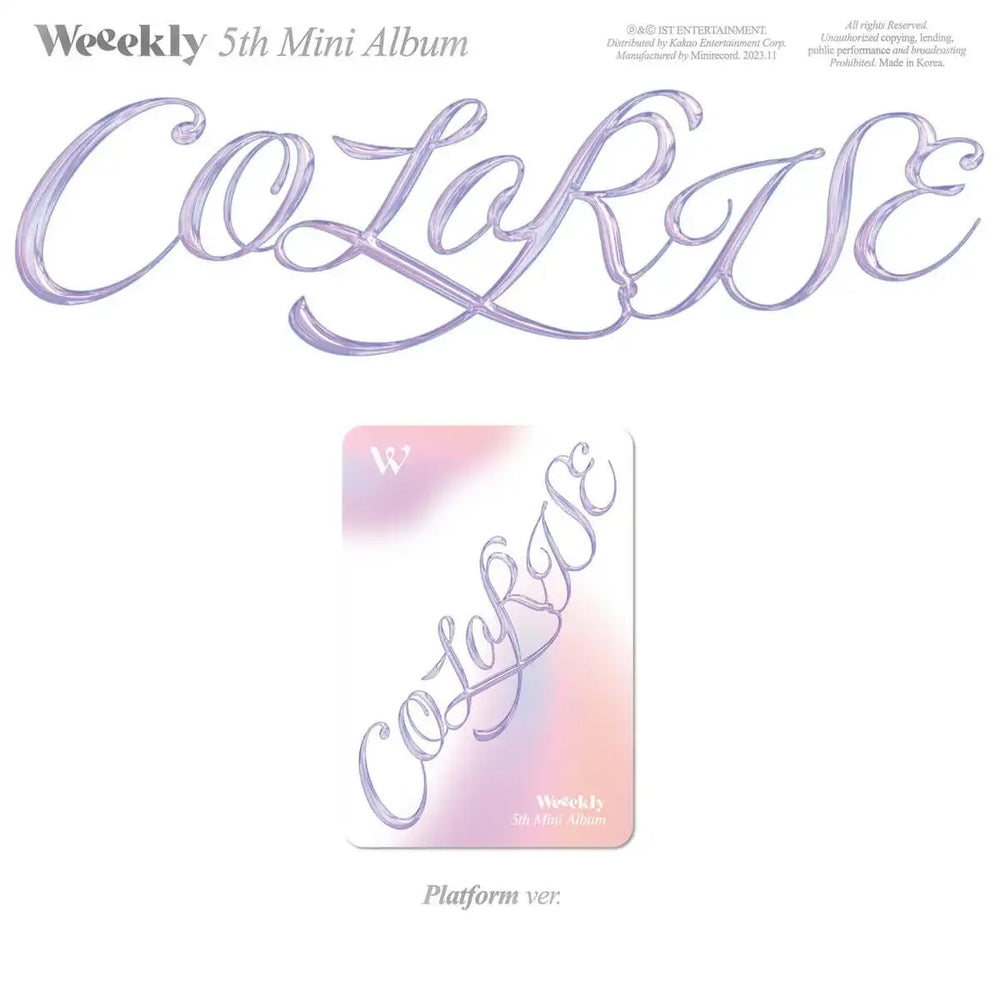 WEEEKLY - Colorise : 5th Mini Album (Platform Version) - WEEEKLY - Album - Harumio
