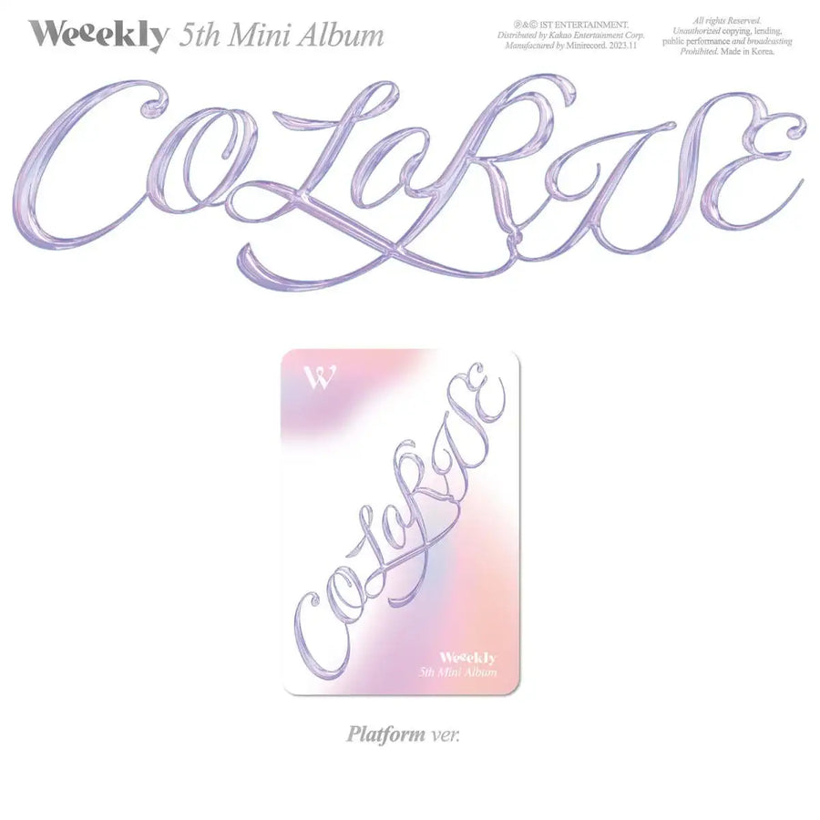 WEEEKLY - Colorise : 5th Mini Album (Platform Version) - WEEEKLY - Album - Harumio