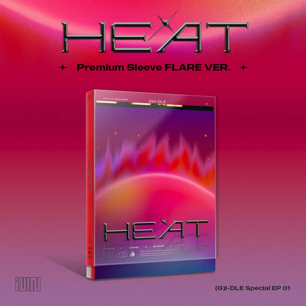 (G)I-DLE - Heat : Premium Sleeve Album (Flare Version)