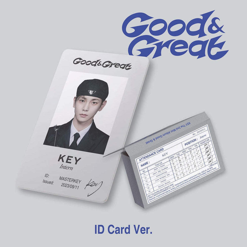 SHINEE Key - Good & Great : 2nd Mini Album (ID Card Version - Smart Album)