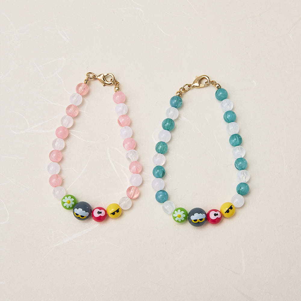This charming bracelet set features design elements inspired by the Zo &amp; Friends K-Edition collection, making it a fashionable accessory and a delightful collectible for fans.