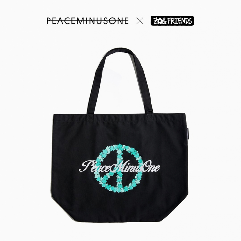 Carry your everyday essentials in style with the ZO&amp;FRIENDS x PEACEMINUSONE - Tote Bag.