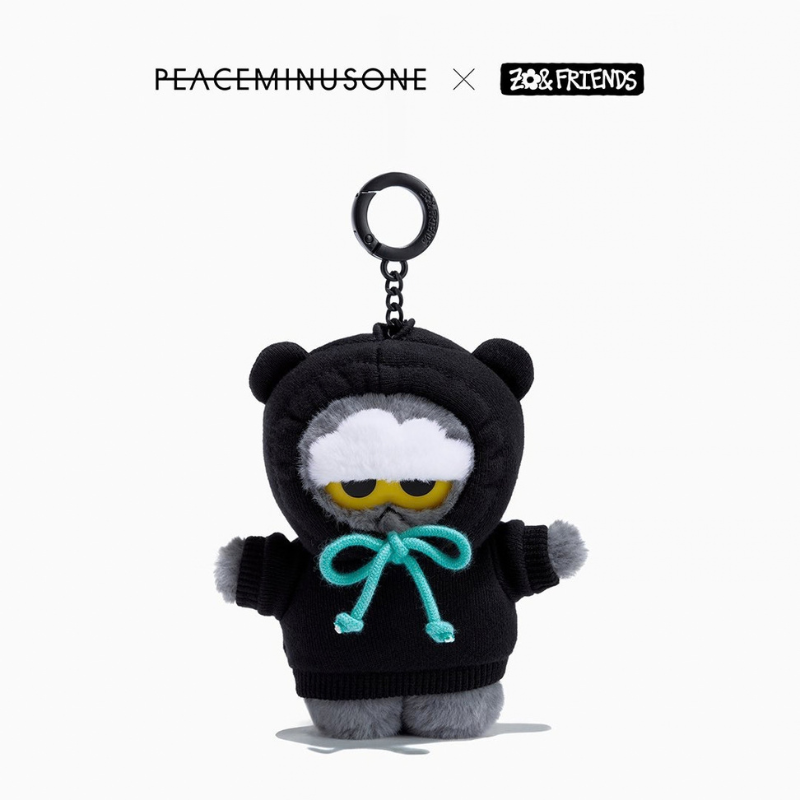 Add a playful touch to your everyday essentials with the ZO&amp;FRIENDS x PEACEMINUSONE - Zoa Plush Keyring.