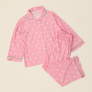 Designed in a soft, charming pink tone with the signature ZO & FRIENDS playful aesthetic, this Pink Pajama Set brings cozy comfort and adorable style together for the perfect night-in look.