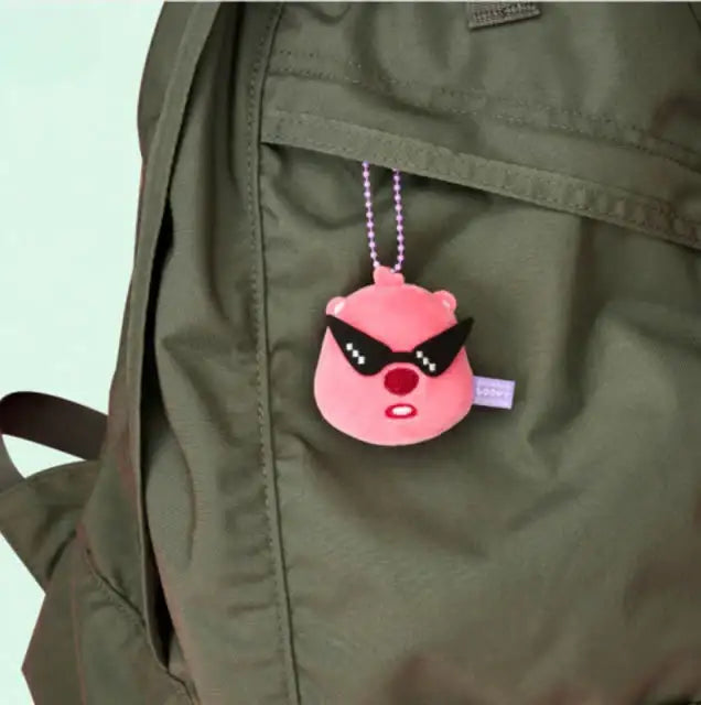 Zanmang Loopy - Face Plush Doll Keyring - ZANMANG LOOPY - Keyring - Harumio