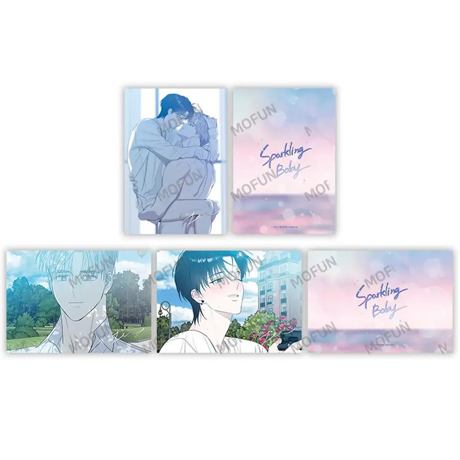 Zec x MOFUN - A5 Illustration Colored Paper (Sparkling Baby) - MOFUN - A5 Illustration Colored Paper - Harumio