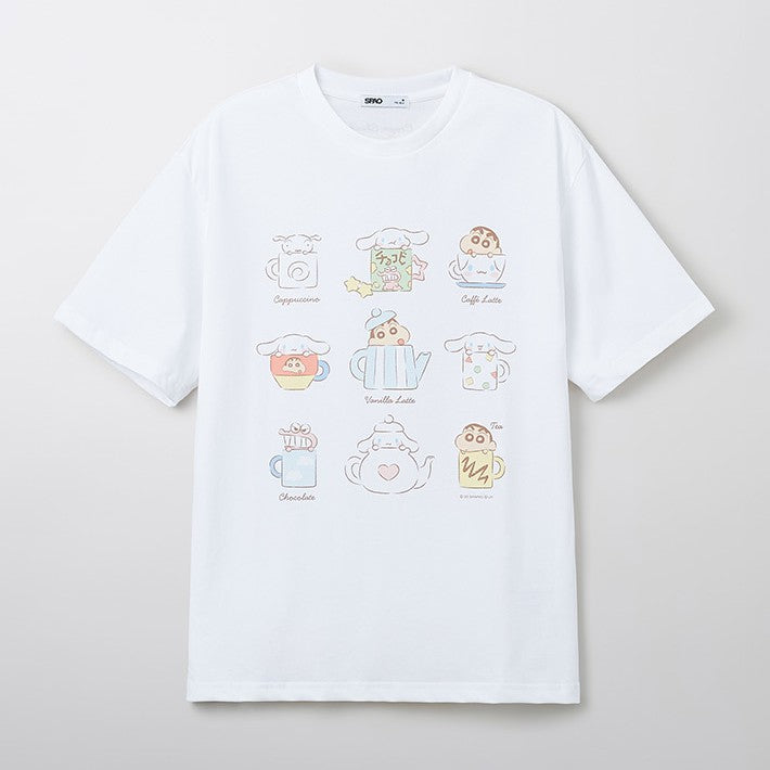 Cinnamoroll X Crayon Shin-chan - Short Sleeve T-Shirt (Mix)