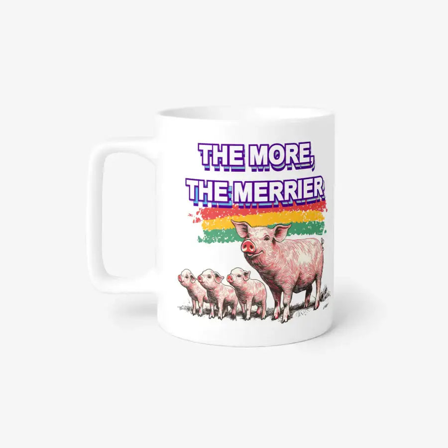Woori Doori - Pig with Flowers Mug - Marpple Shop - Mug - Harumio