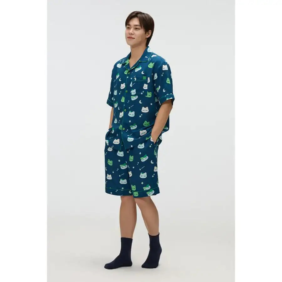 SPAO x Earthlings - Hello Earthling Short Sleeve Pajamas Set - SPAO - Pajamas - Harumio