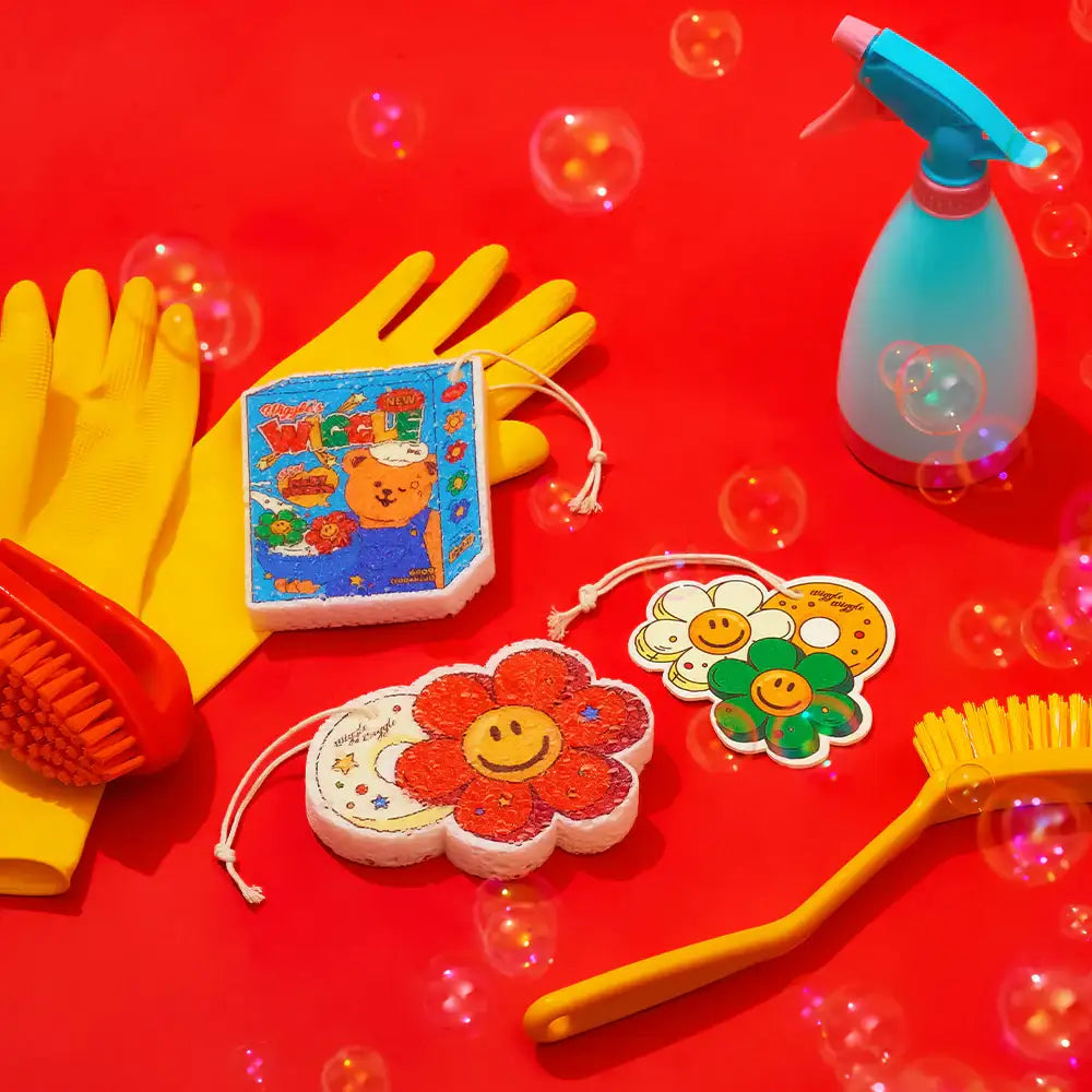 Wiggle Wiggle - Cereal Pulp Cleaning Sponge - Wiggle Wiggle - Home & Living, Accessories - Harumio