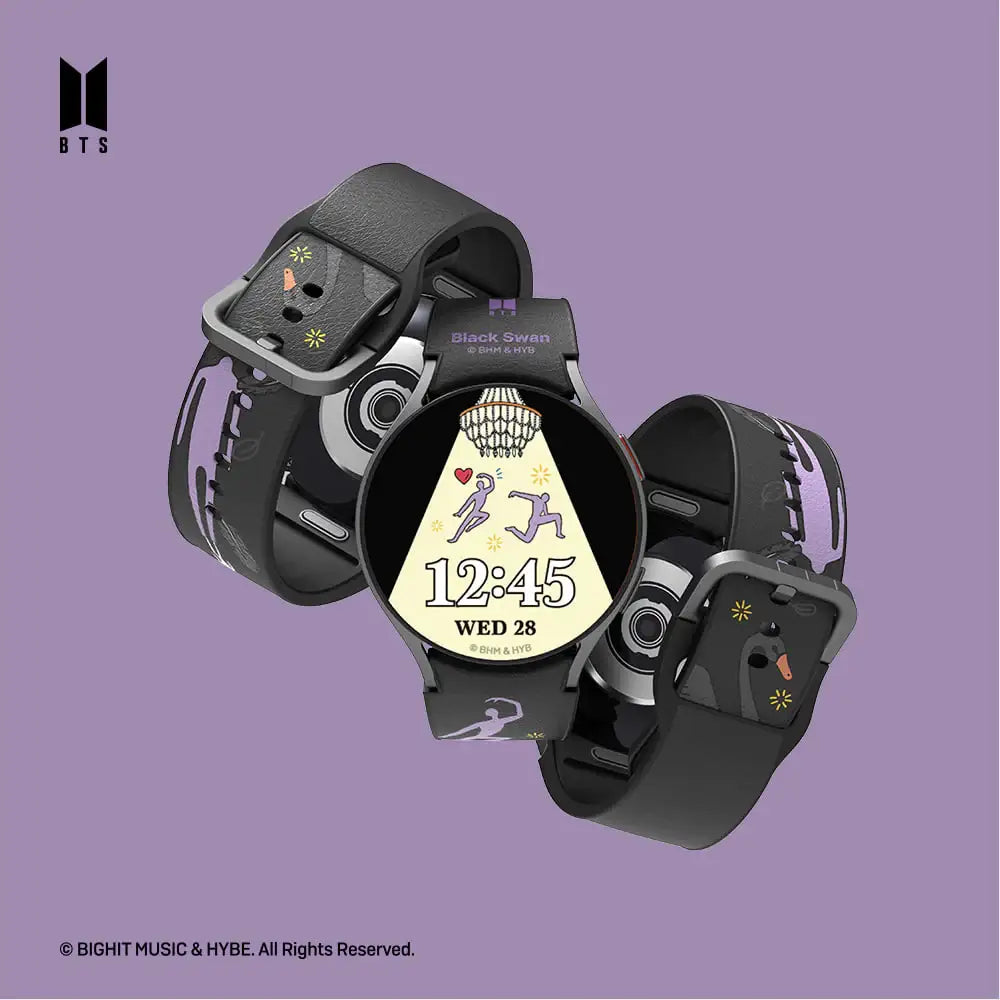 SLBS - BTS Black Swan Music Theme Hybrid Watch Strap (Galaxy Watch6) - SLBS - Home & Living, Accessories - Harumio