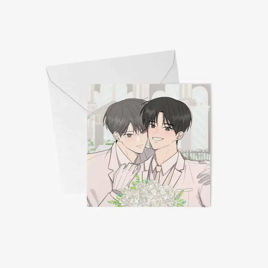Live, Laugh, Love - Wedding Square Postcard & Envelope Set - Marpple Shop - Postcard - Harumio