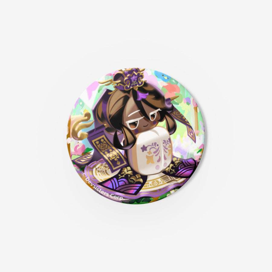 Cookie Run : Kingdom - Black Sugar Cookie (Skin) Pin Button - Cookie Run - Pin Button - Harumio