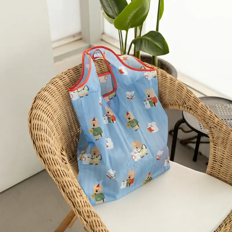 Dinotaeng - Quokka in School Shopper Bag - Dinotaeng - Shopper Bags - Harumio