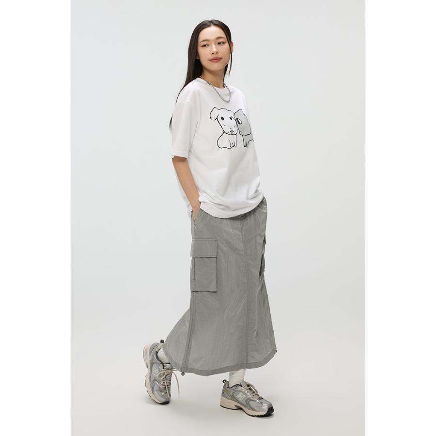 SPAO x Ganadi - Short Sleeve T-Shirt (Gray) - SPAO - T-Shirt - Harumio