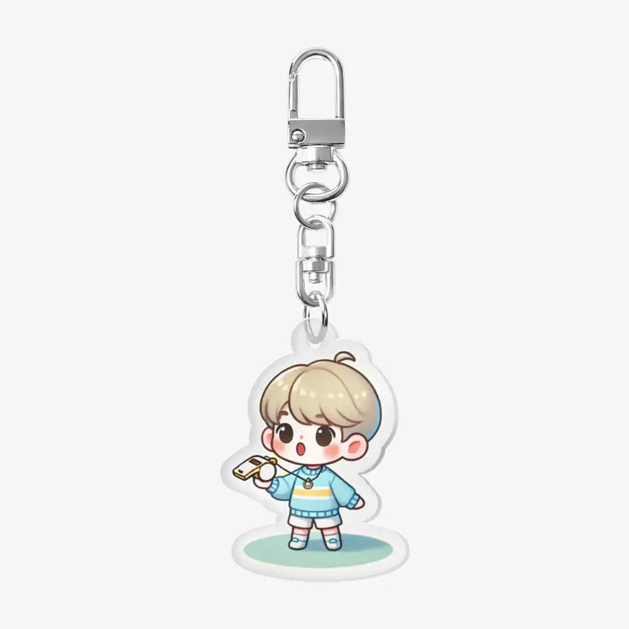 Ppomily Store - Whistle Blowing Posikgu Acrylic Keyring - Marpple Shop - Keyring - Harumio