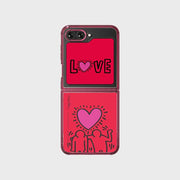 SLBS - Keith Haring Love Suit Phone Case (Galaxy Z Flip5) - SLBS - Home & Living, Accessories - Harumio