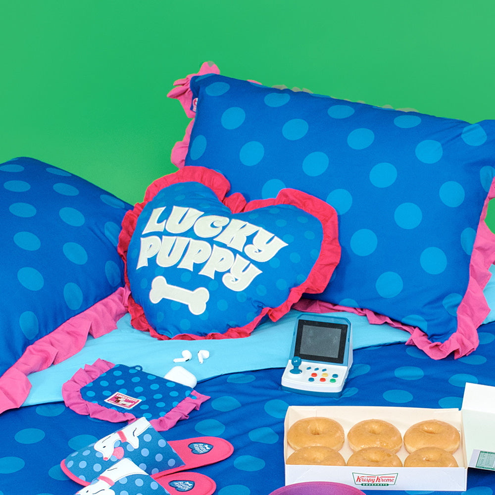 Wiggle Wiggle - Cooling Pillowcase (Lucky Puppy Blue)
