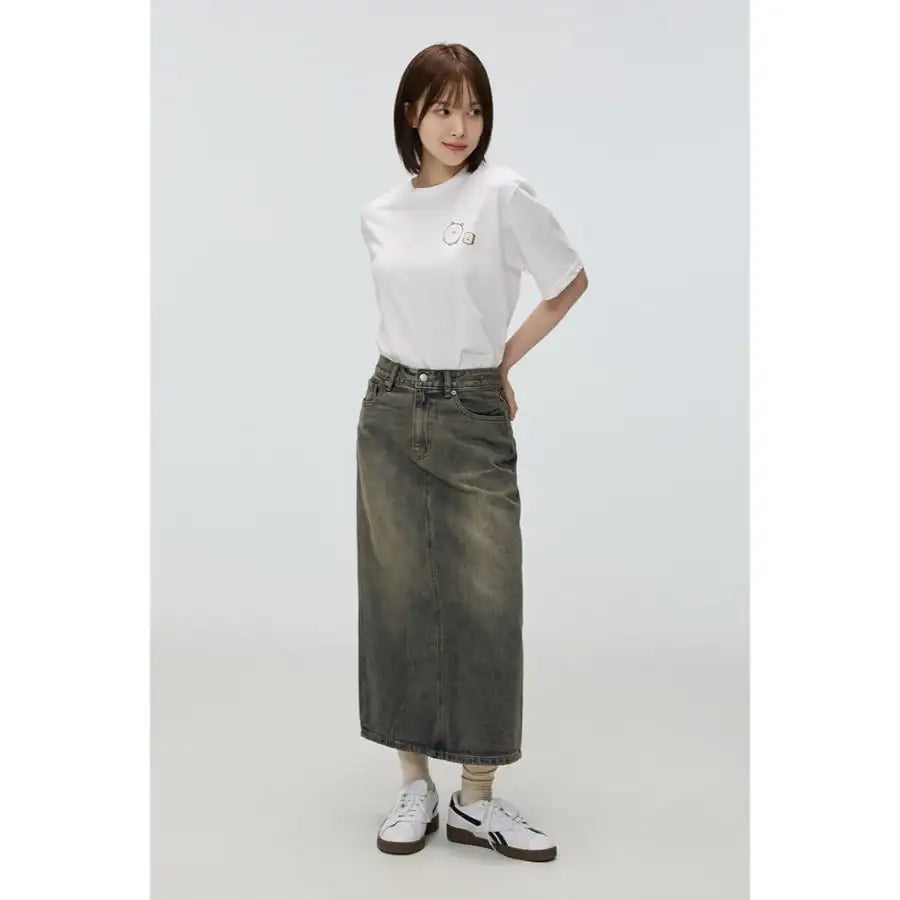 SPAO x Damgomi - Damgomi Short Sleeve T-shirt (MIX) - SPAO - T-shirt - Harumio