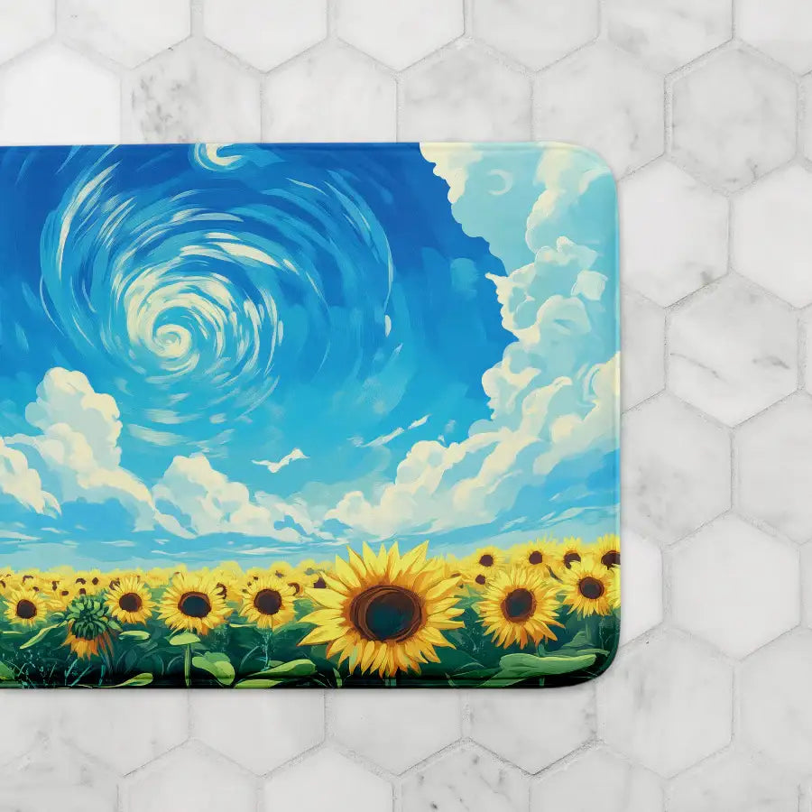 NAYOEE - Sky & Sunflowers Mat - Marpple Shop - Mat - Harumio
